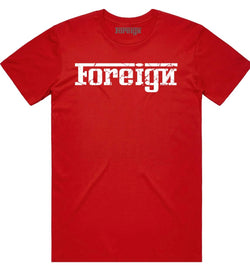 Foreign - Red / White Tee