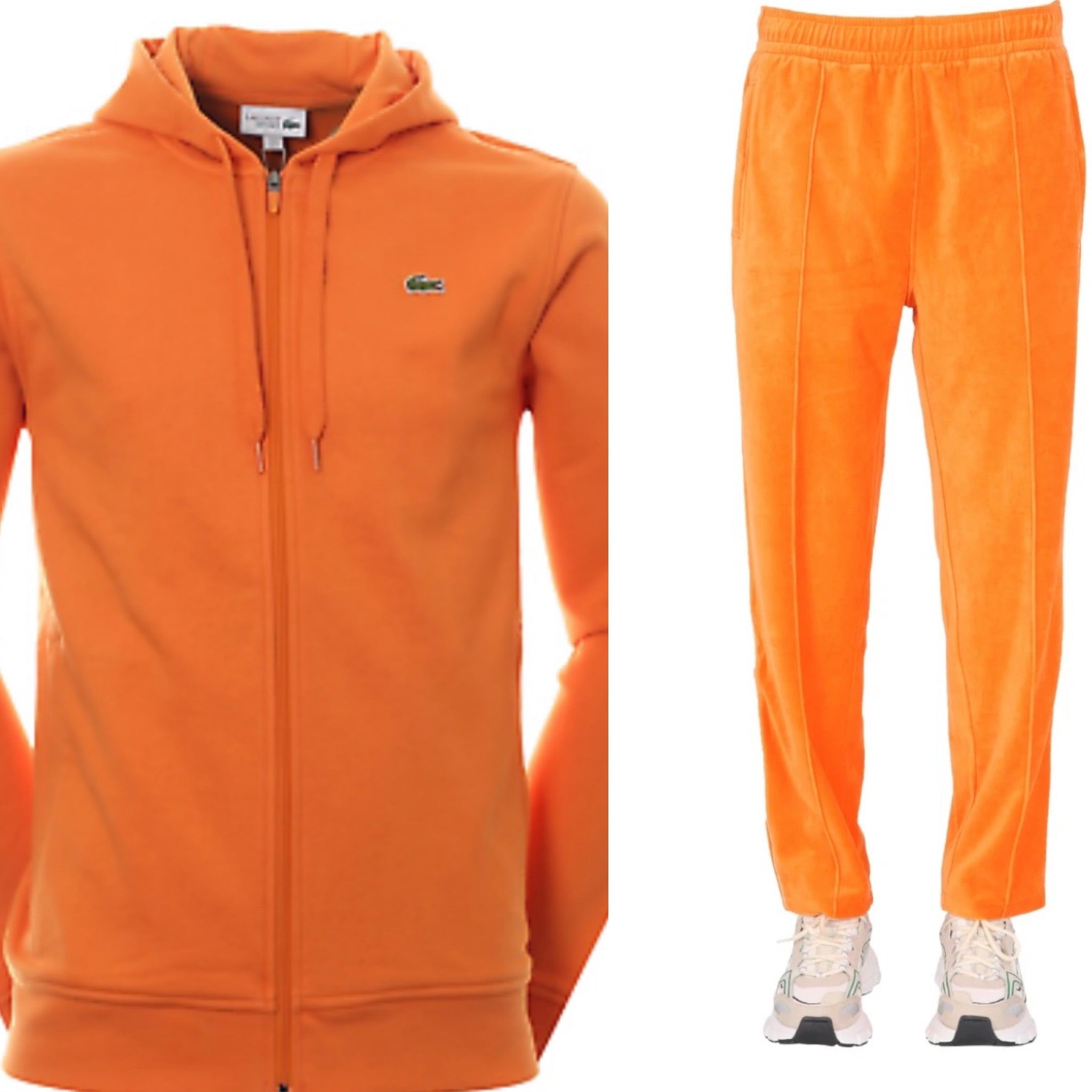 Lacoste - Set Orange Hoodie Track Set