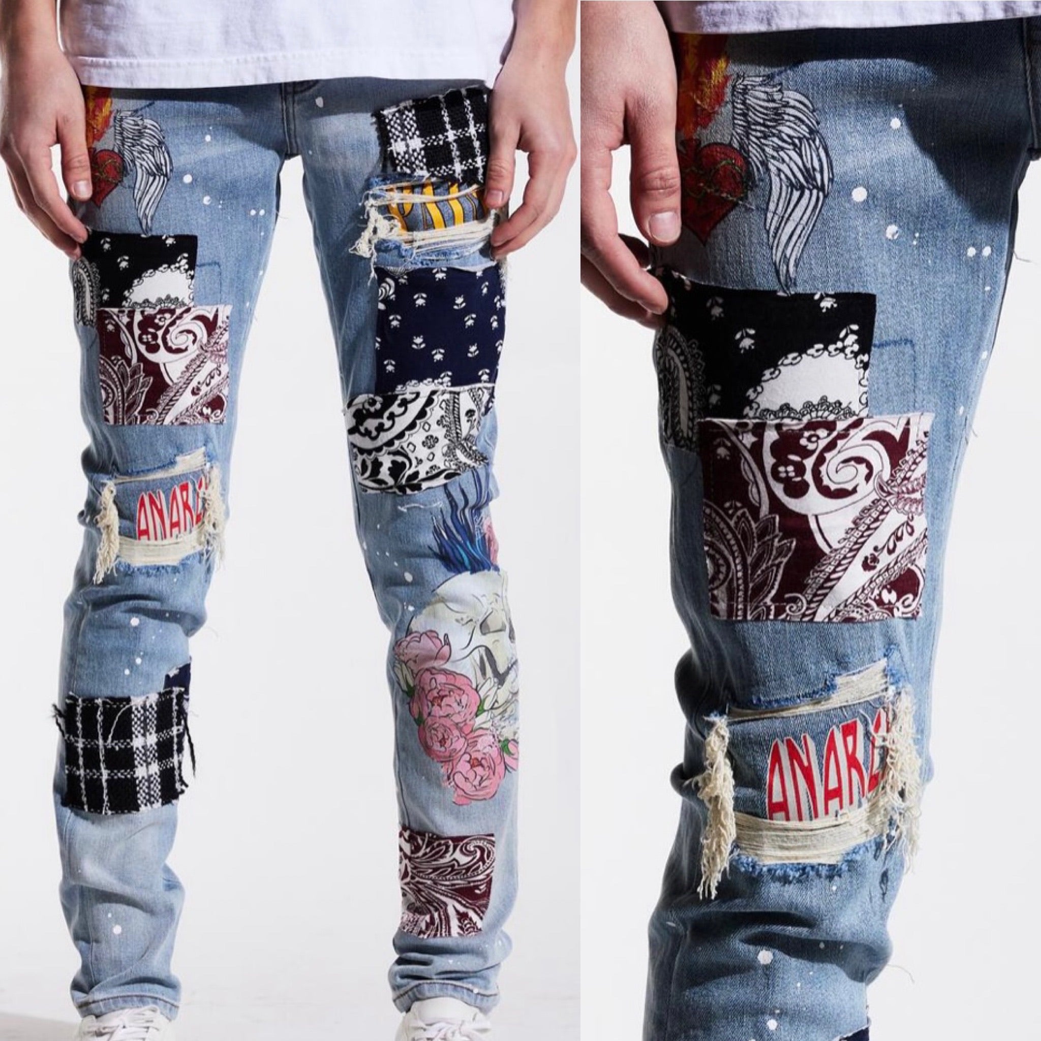 Embellish - ARCADIA DENIM (BLUE PATCHWORK) (EMBSUM121-105)