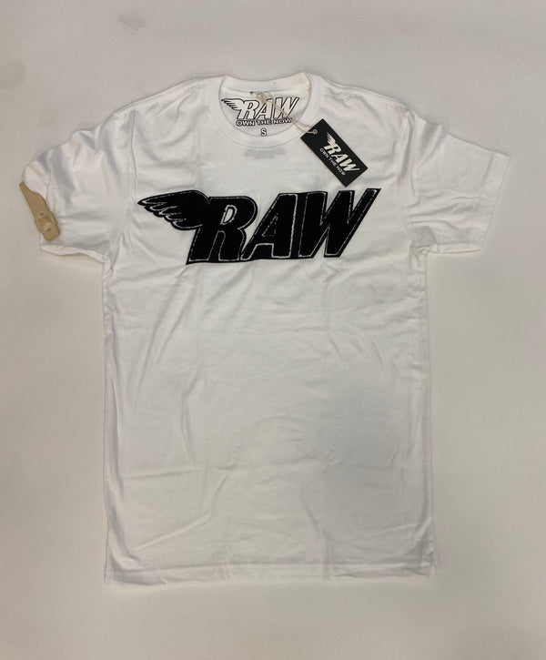 Rawyalty - RAW White / Black Logo  T Shirt