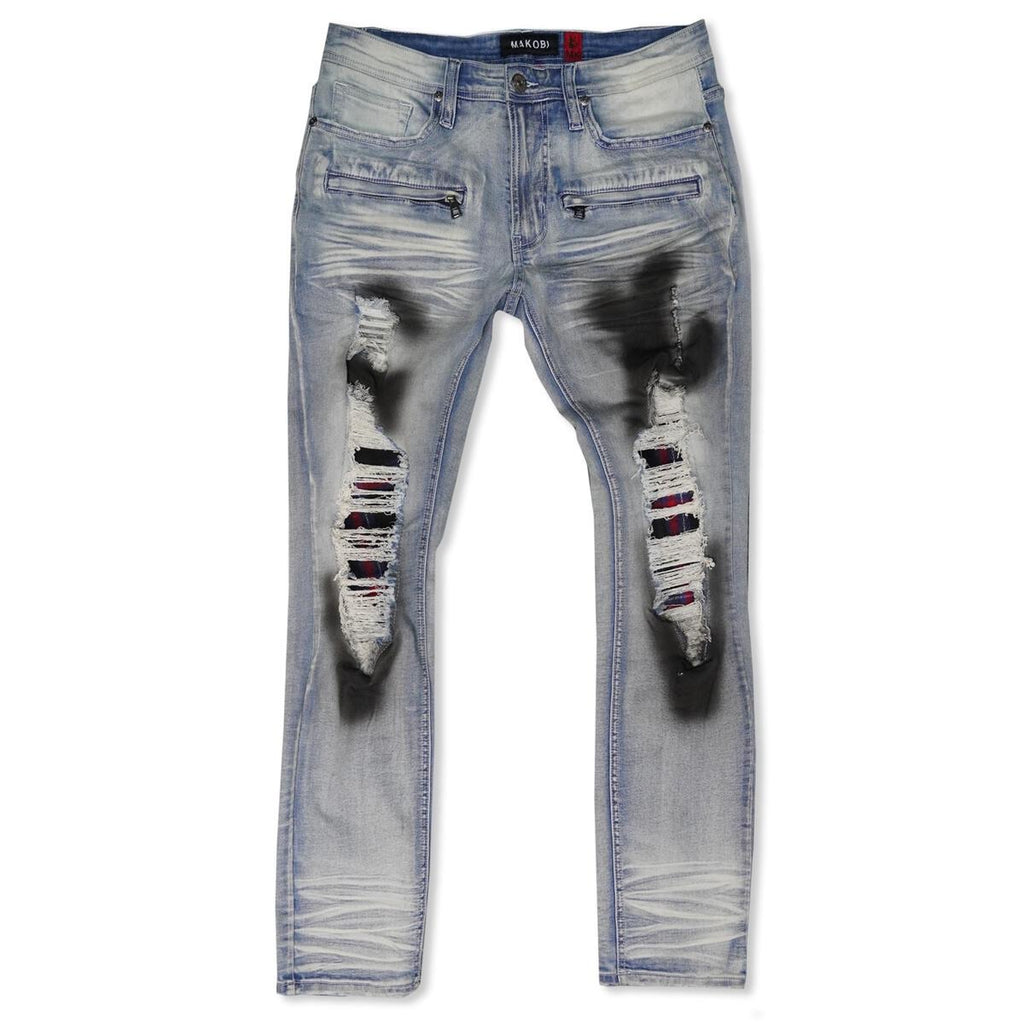 Slim Straight Jean in Japanese Selvedge Deep Indigo Denim