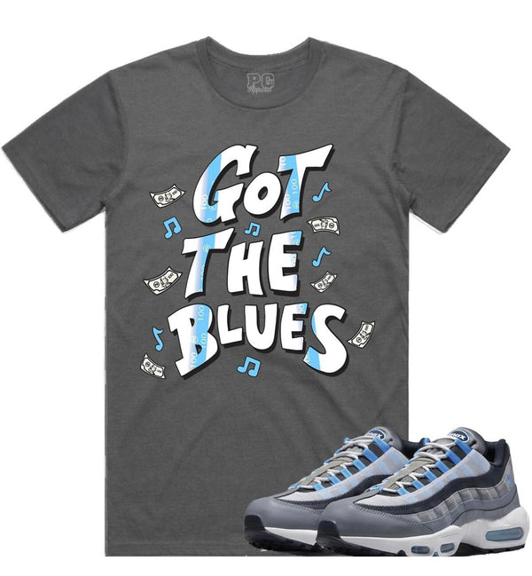 Planet Of Grapes - Got The Blues Grey Tee
