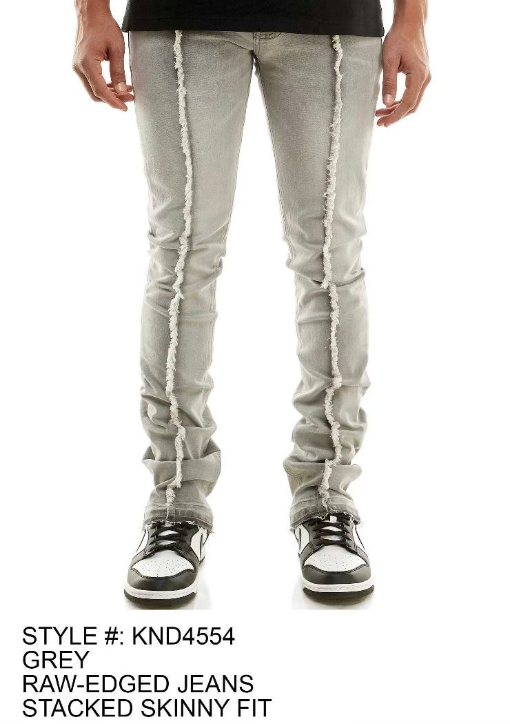 KDNK - KND4554 Grey Skinny Stack Jean