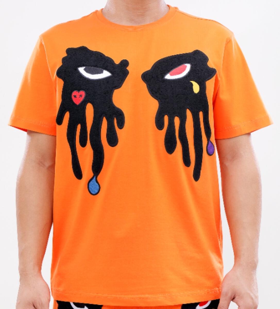 Rok-U - Tear Dripping Orange Shirt