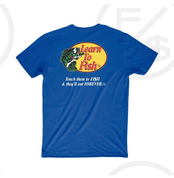 Fly Supply - Learn To Fish Royal Blue Tee