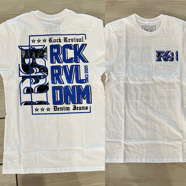 Rock Revival - TES4968 White Royal Tee