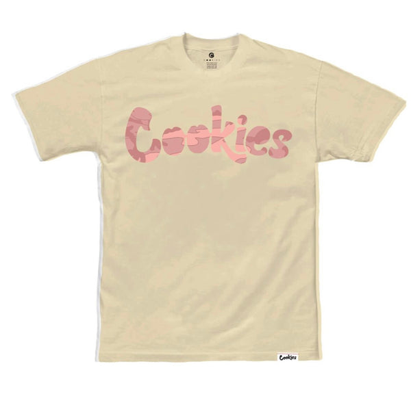 Cookies - Logo Khaki / Pink Tee