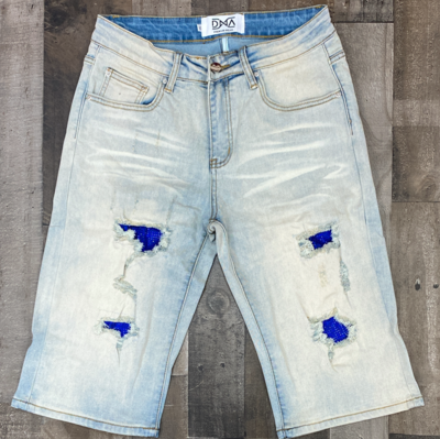 Dna Shorts - Blue / Royal Blue Stones