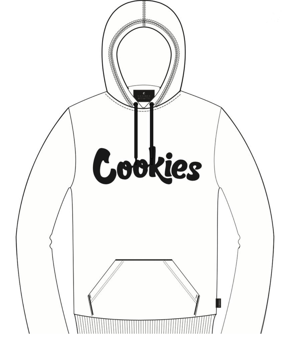 Cookies - Hoodie White / Black