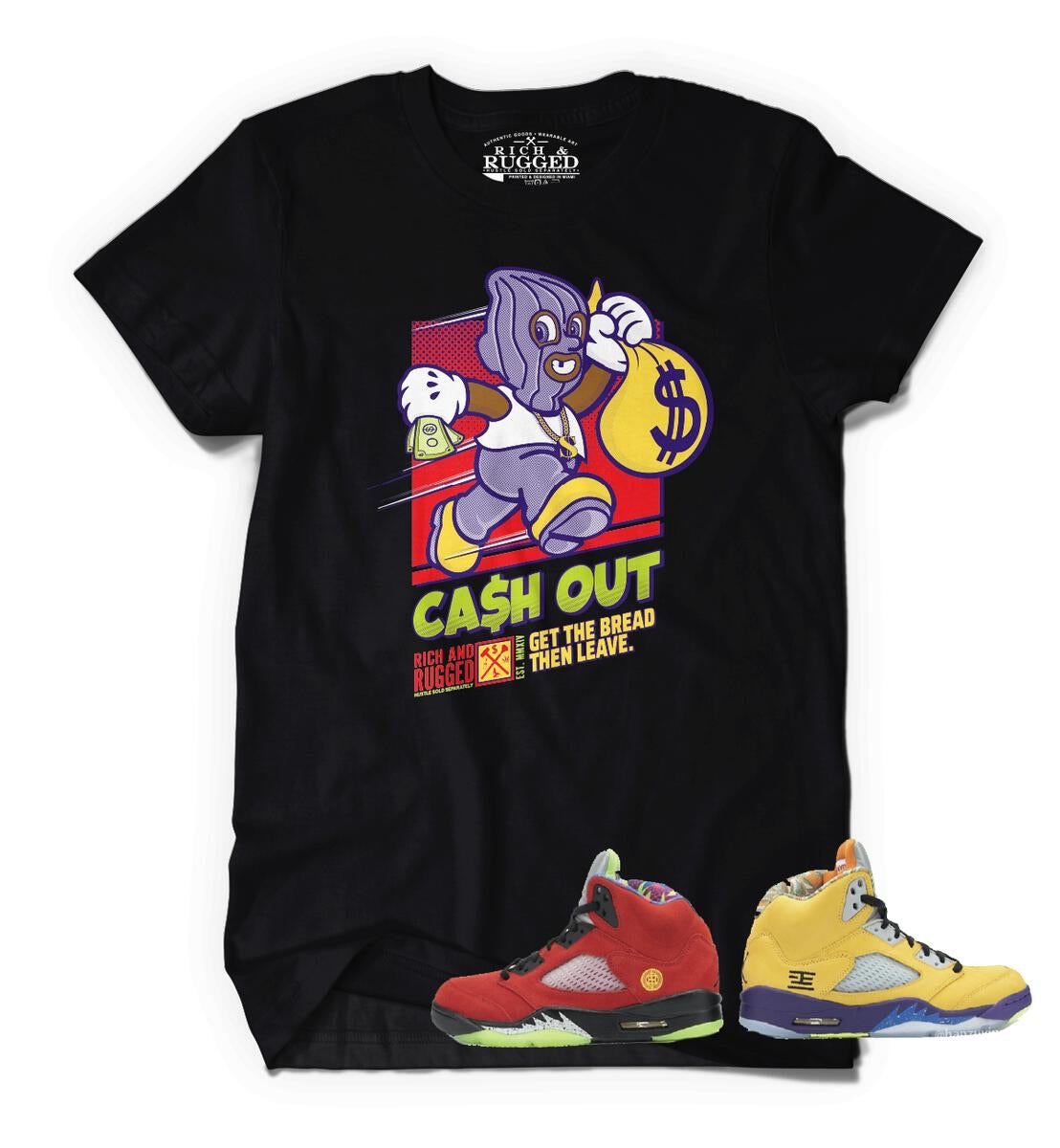 Rich & Rugged - Cash Out Black T Shirt