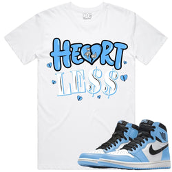 Planet Of The Grapes - Heart Less White / Sky Blue Tee