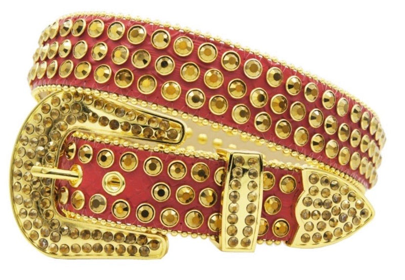 DNA Belt - RED Gold Diamonds