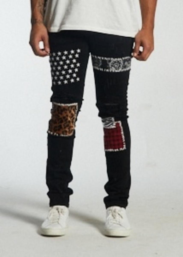 Embellish - SUMMIT PATCHWORK - BLACK