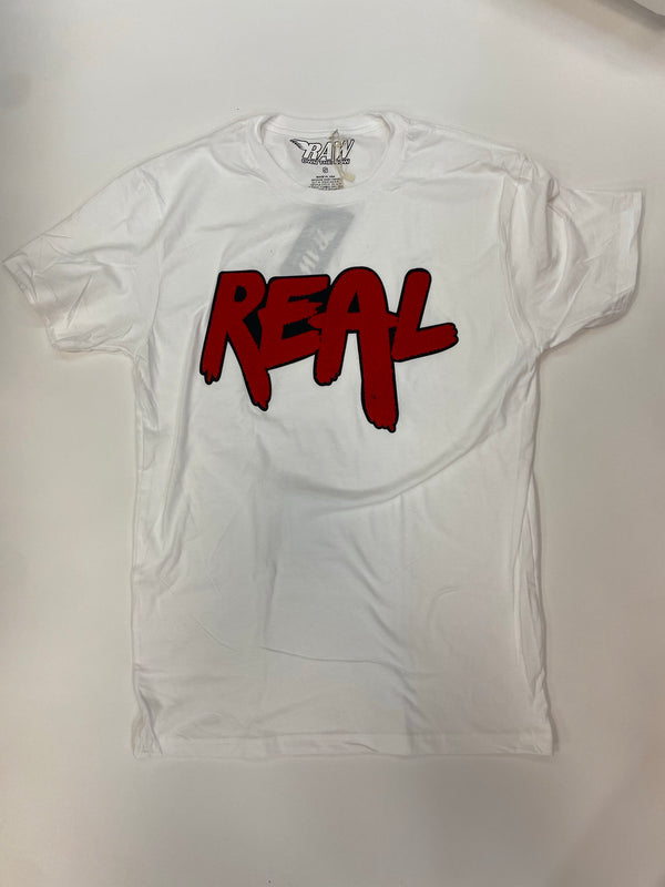 Rawalty - Real White / Red Tee