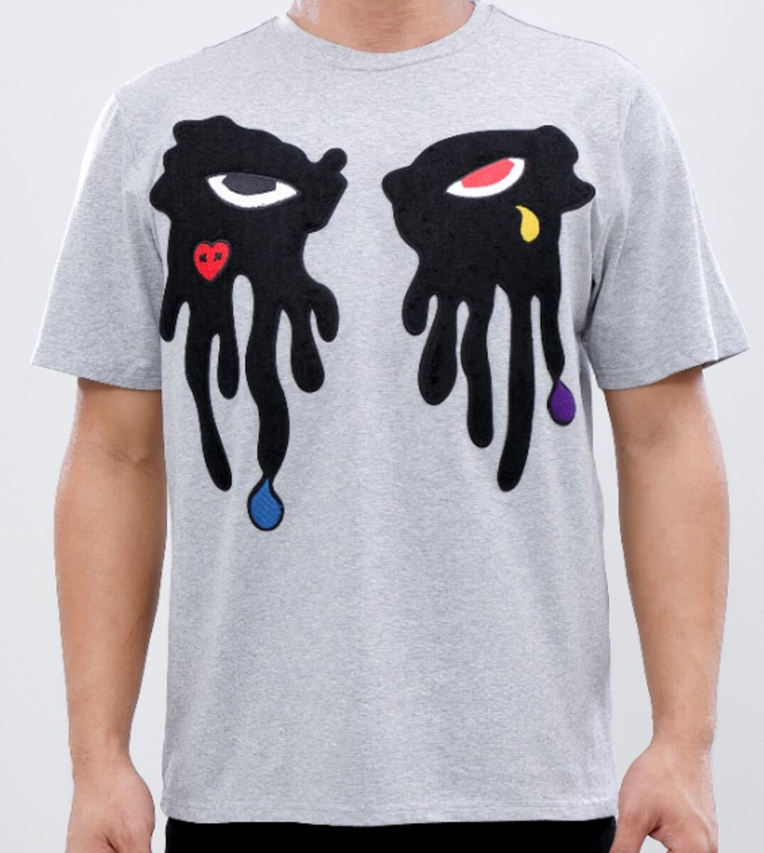 Rok U Tear Dripping Grey Shirt