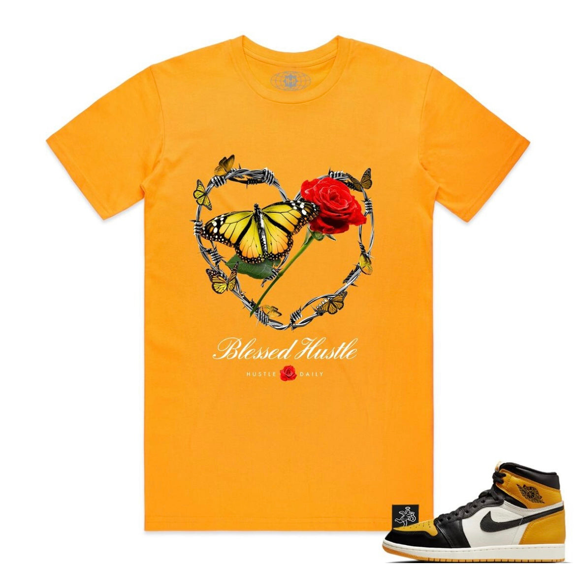 Hasta - Blessed Hustle Yellow / Orange Tee