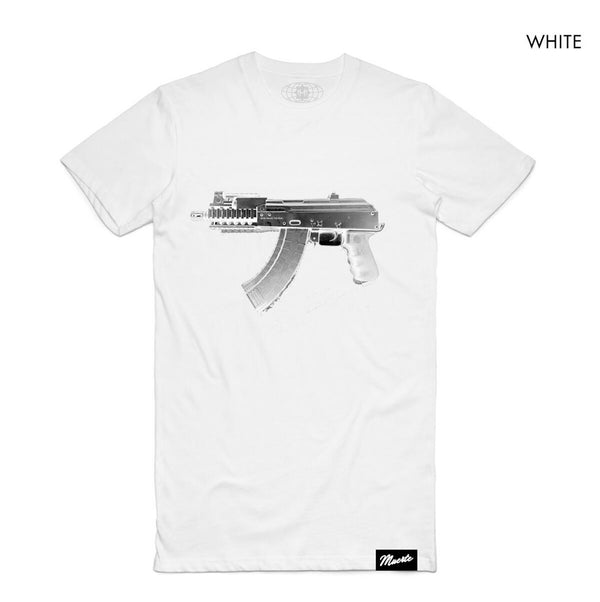 Hasta - M-16 M 16  Bred For This White / Silver Tee