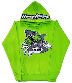 Rawalty -  Hoody / Shark / Lime green