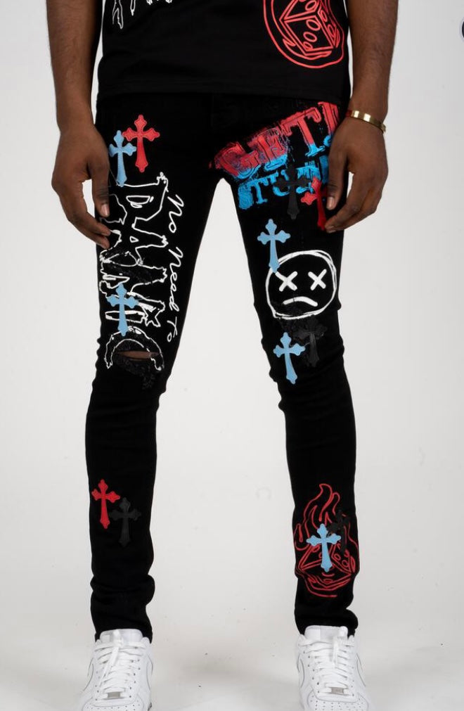 GFTD - Chrome Black Jean