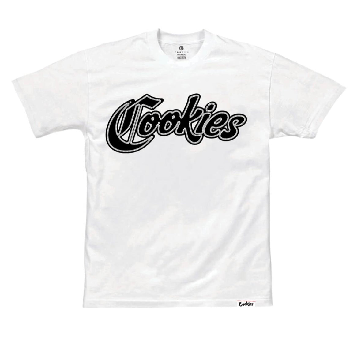 Cookies - CAVIAR White / Black Tee
