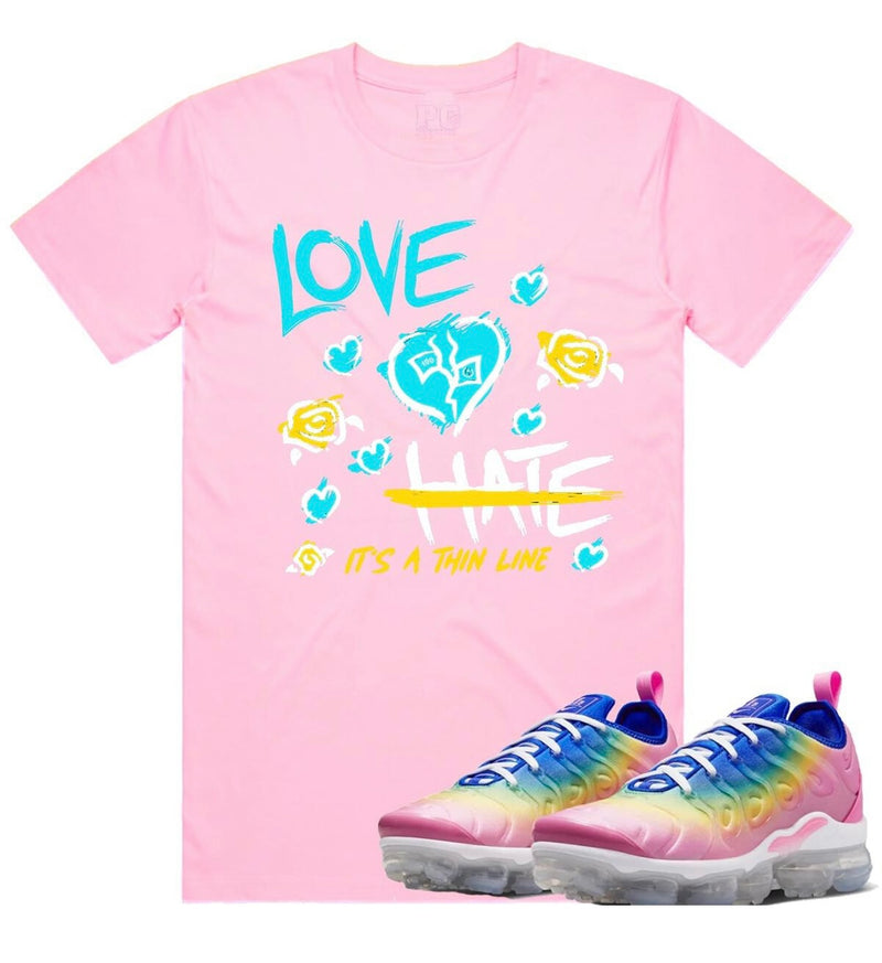 Planet Of The Grapes - Love / Hate Pink Tee