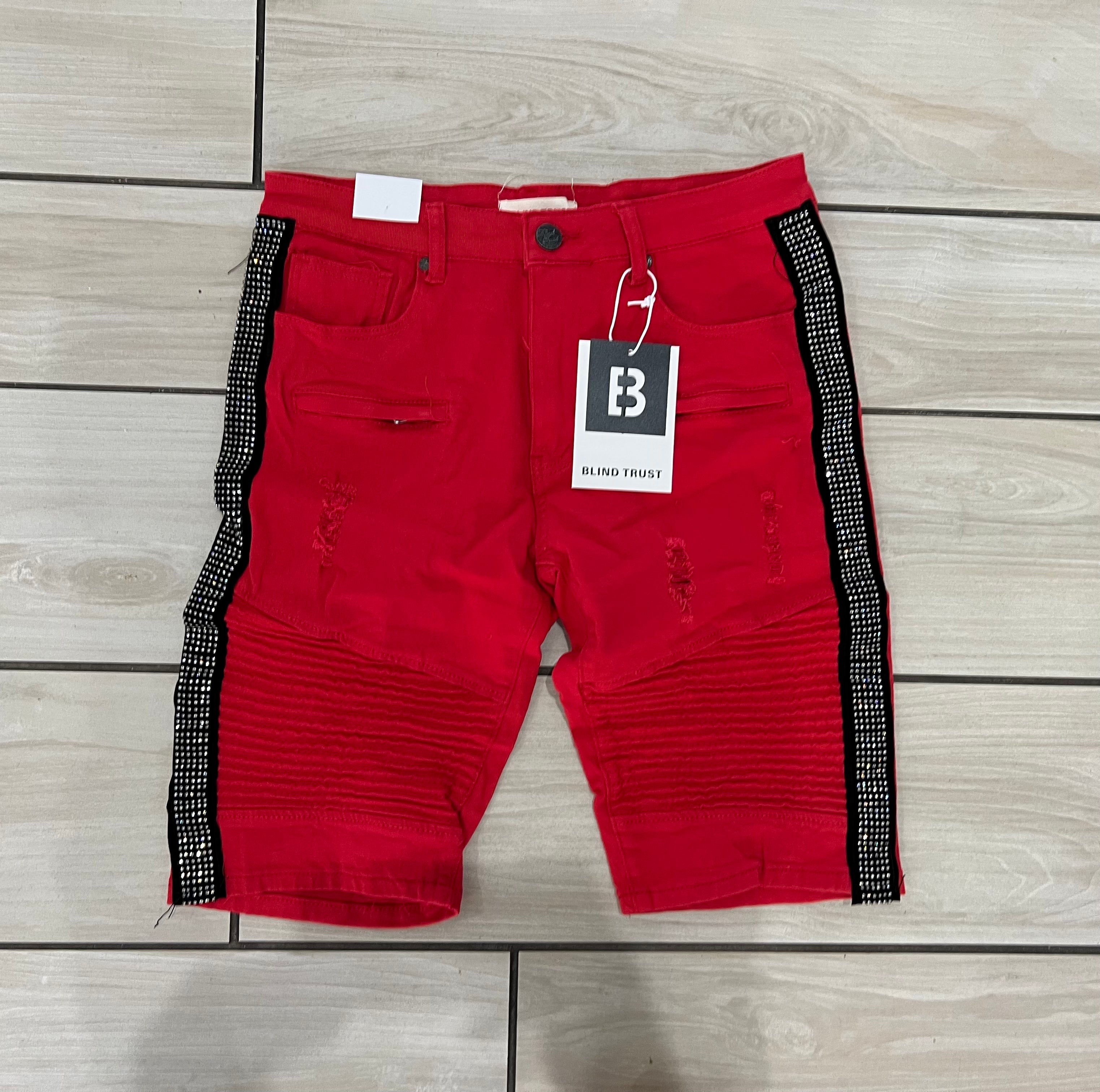 Blind Trust - Red Black Stripe Short