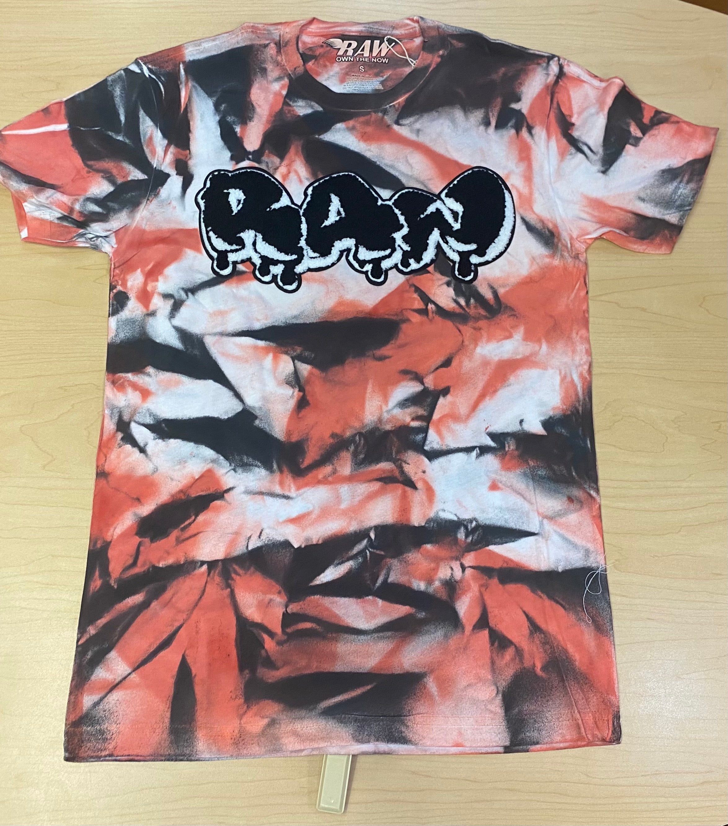 Rawalty - RAW New Logo Tye Dye / Peach / Red Pink Tee