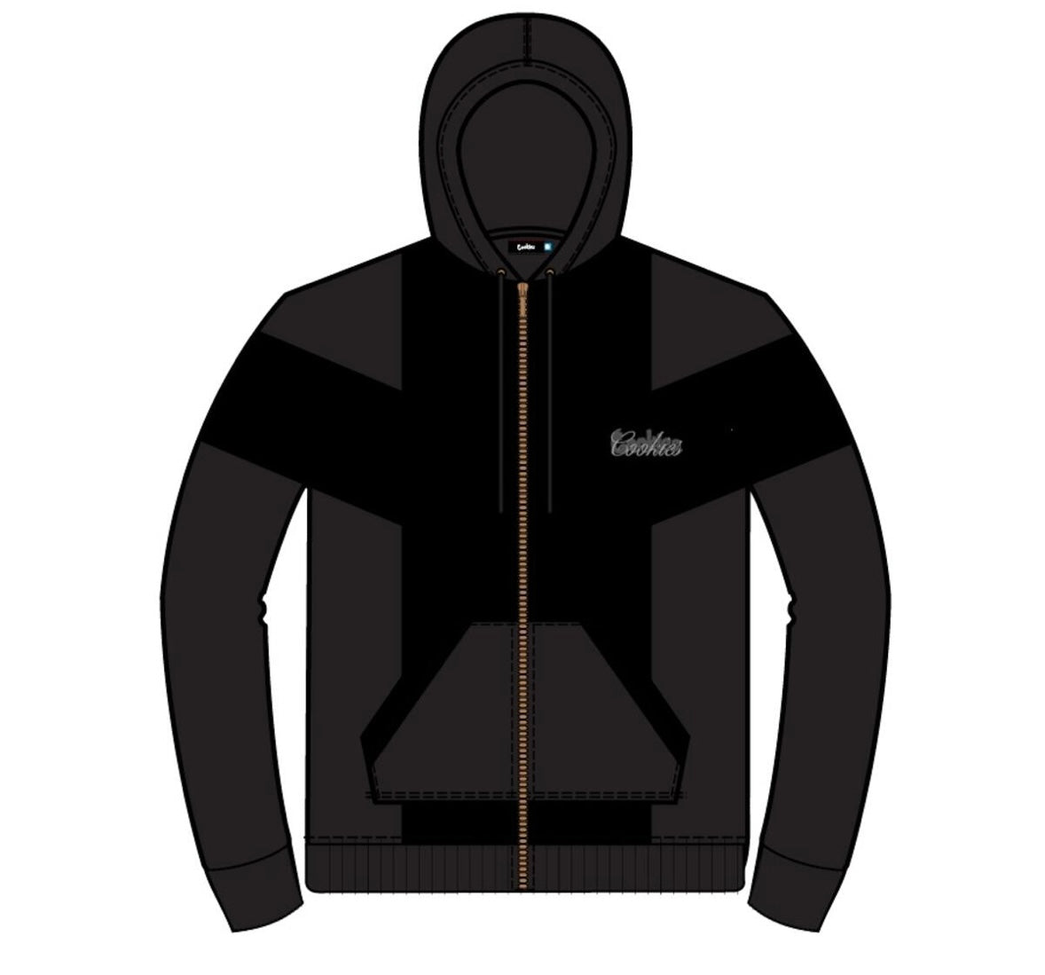 Cookies - Hoodie Zipper Black