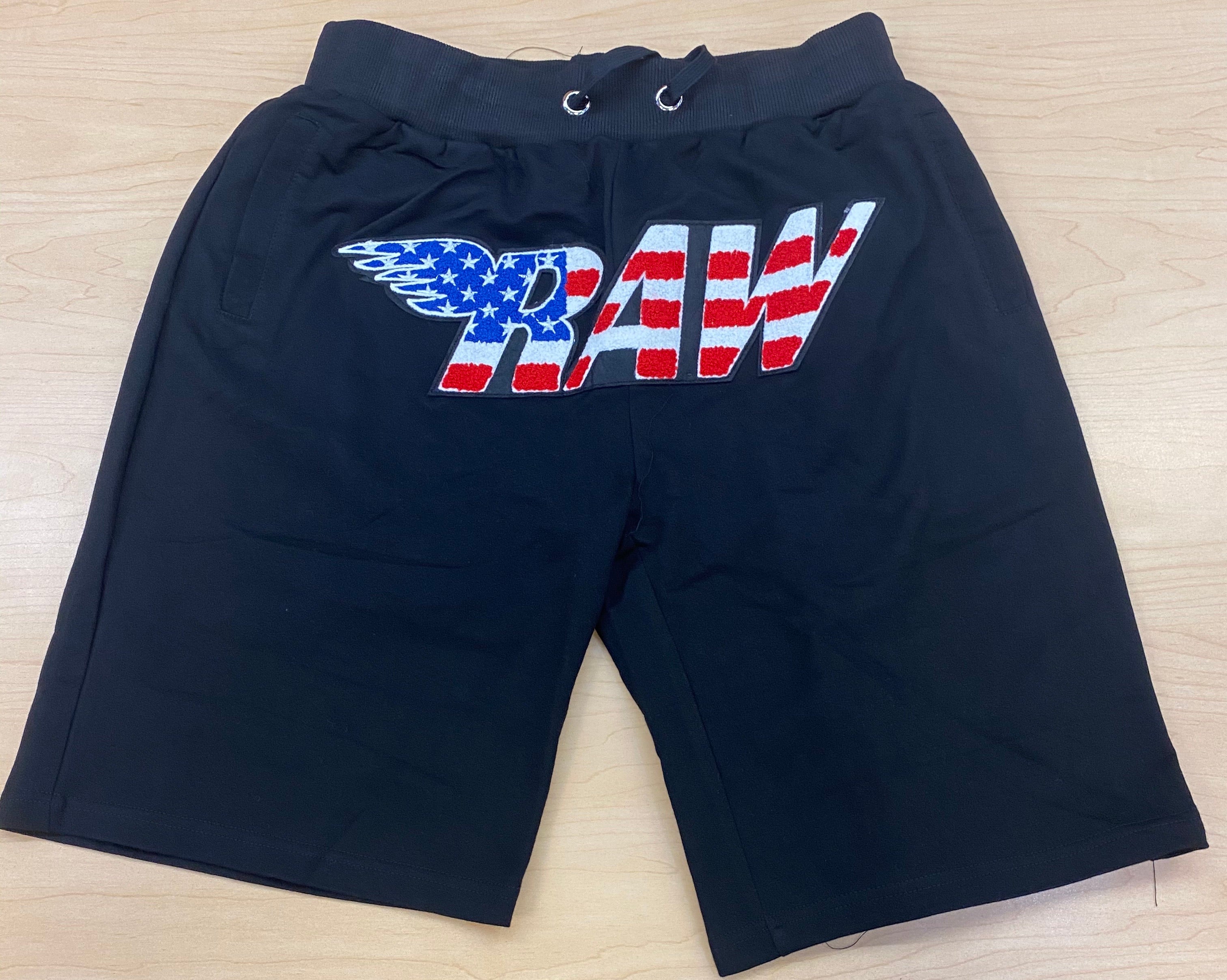 Rawalty - RAW Short Black Red  White Blue Short