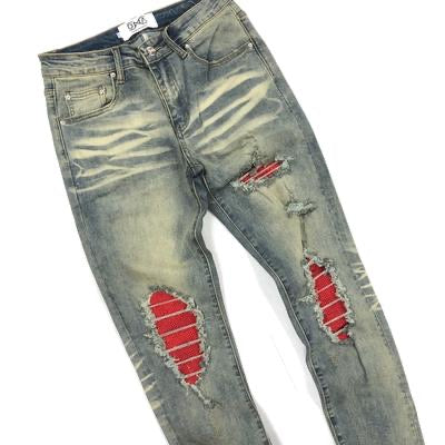 Dna Jeans - Dark Blue  Red Stones