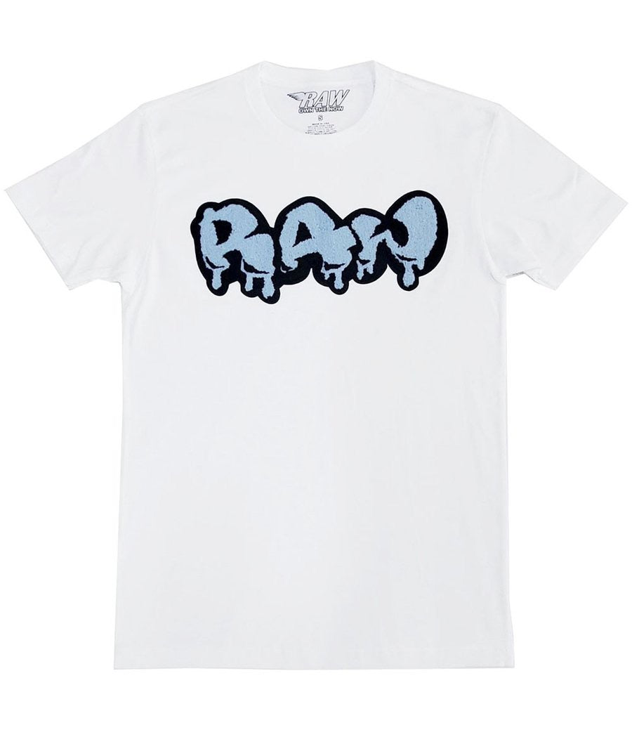 Rawalty - RAW Drip  White Sky Blue NC Blue Tee