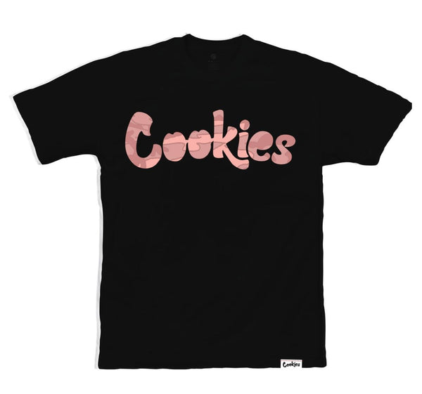 Cookies -  Logo Black / Pink Tee