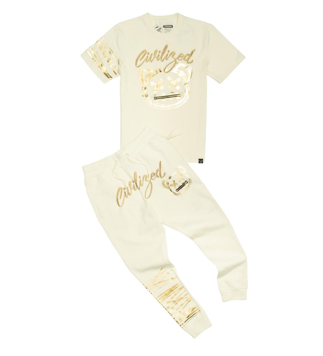 Civilized - Cream / Khaki / Gold Set