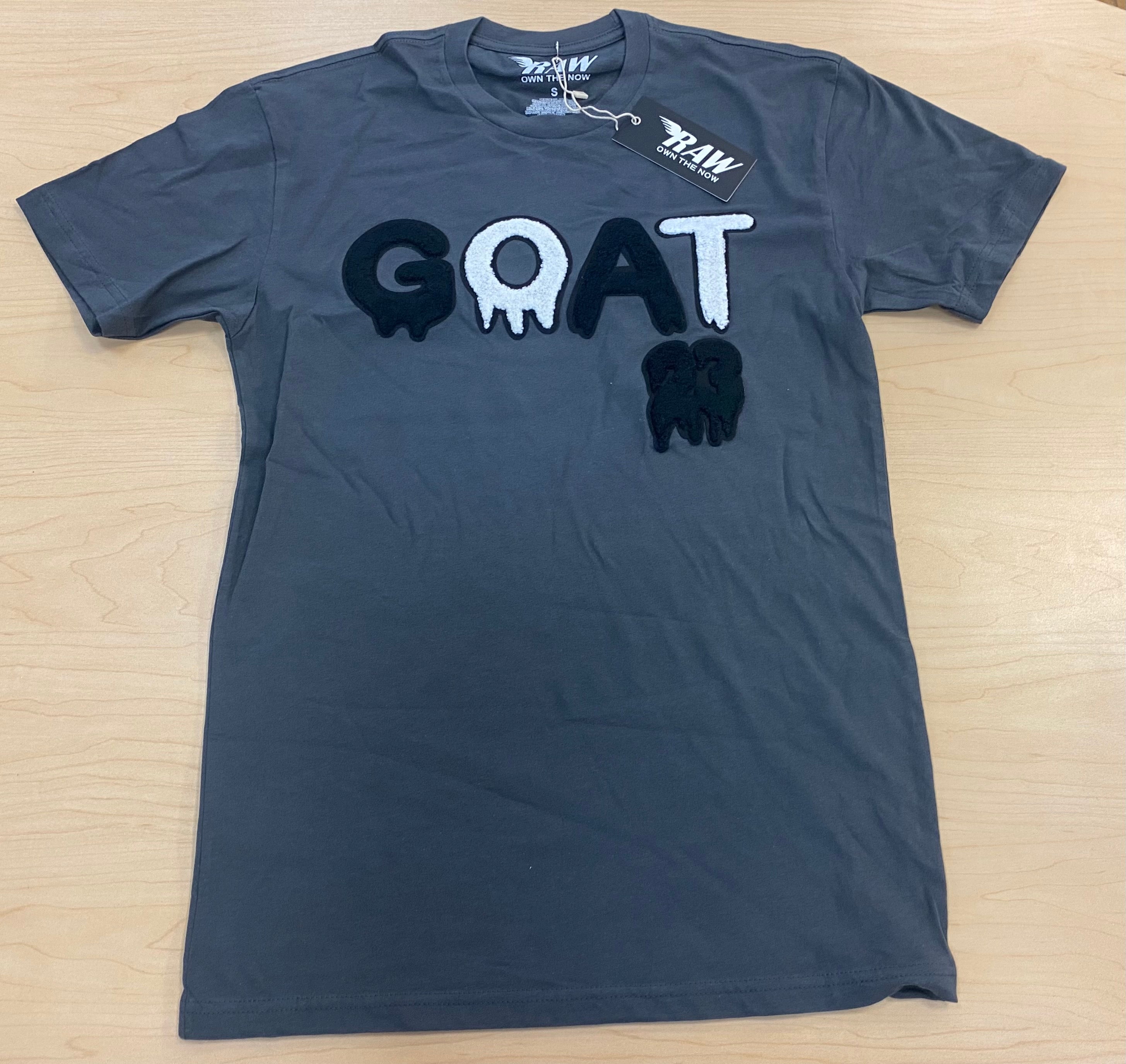 Rawalty - Goat 23 Dark Grey White Tee