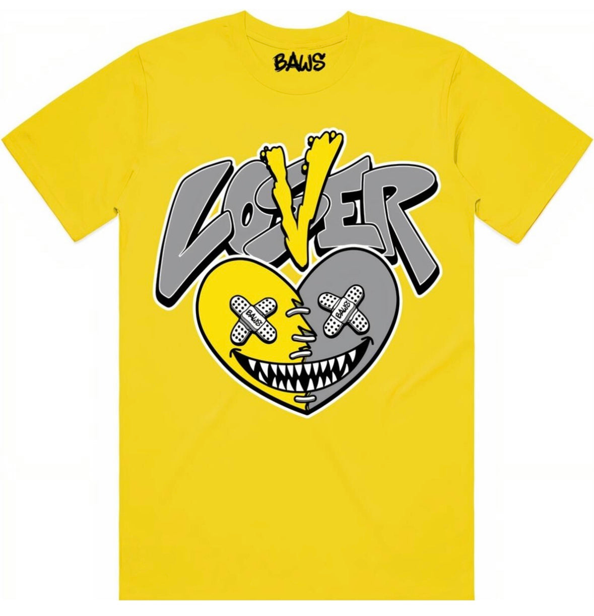 Baws - Lover Yellow Grey Tee