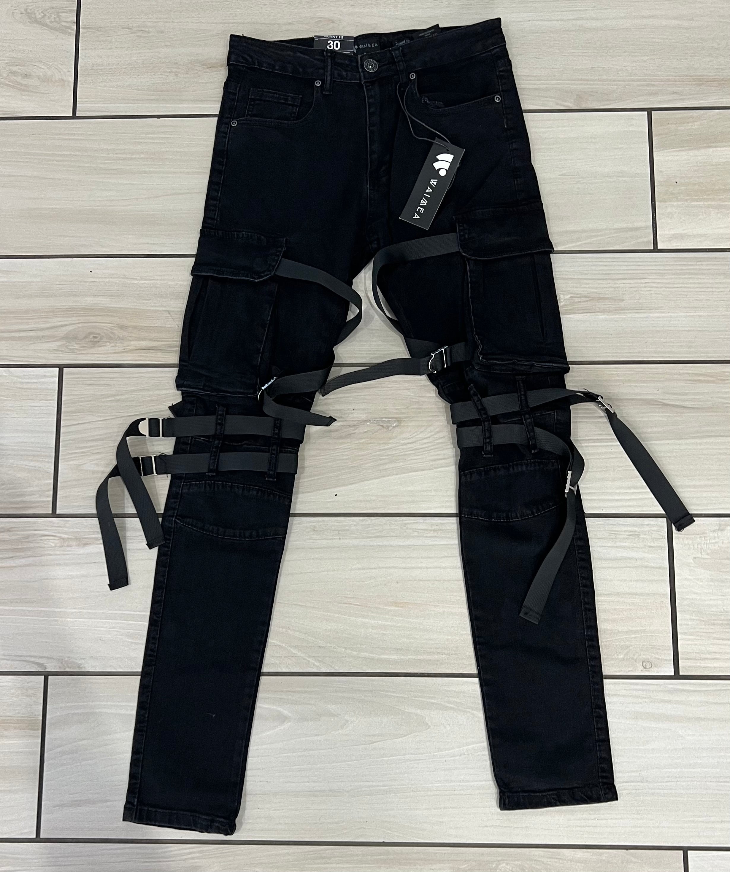 Waimen - M5348D Jet Black Jean