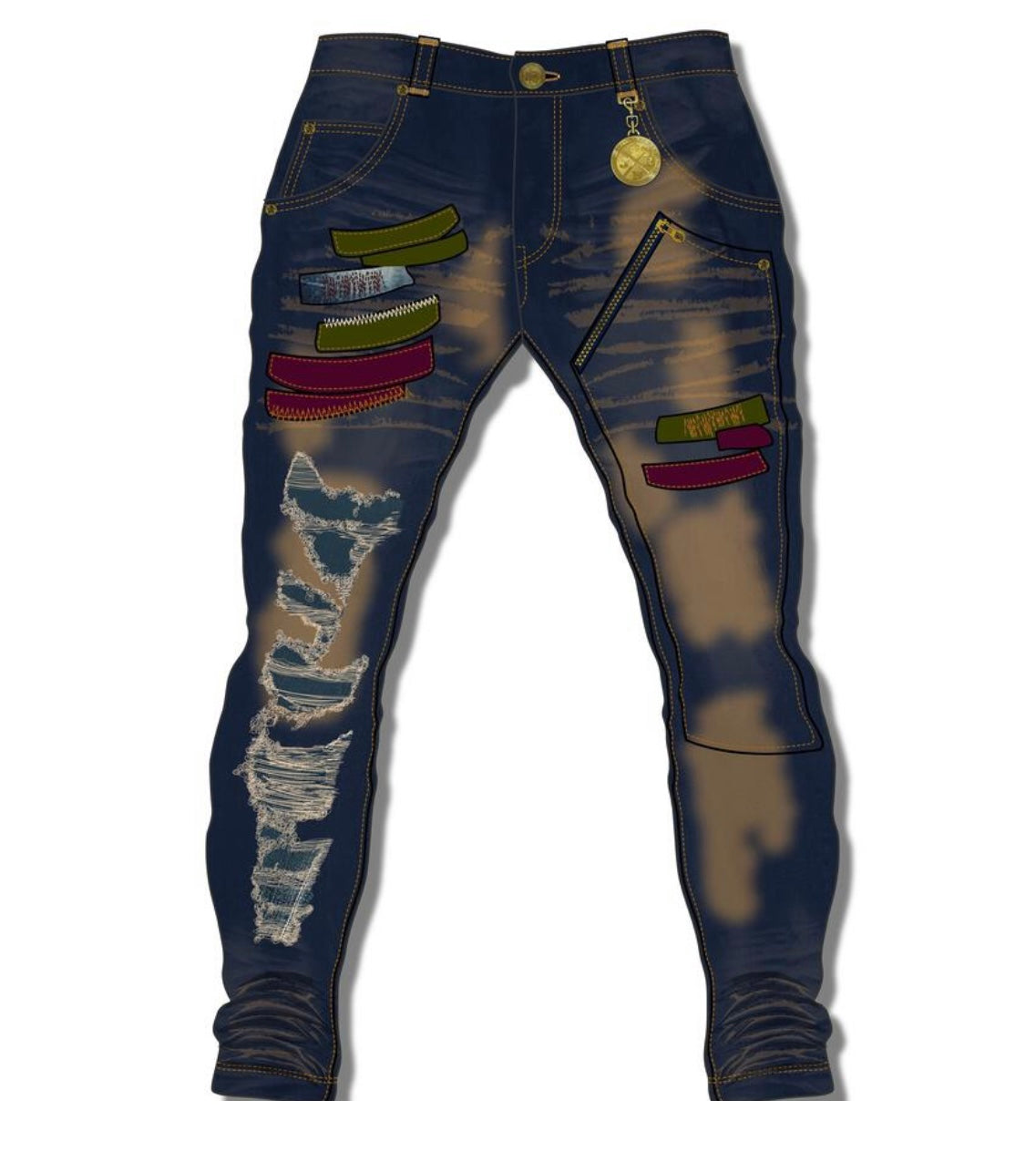 Blac Leaf - Juren Denim Jean