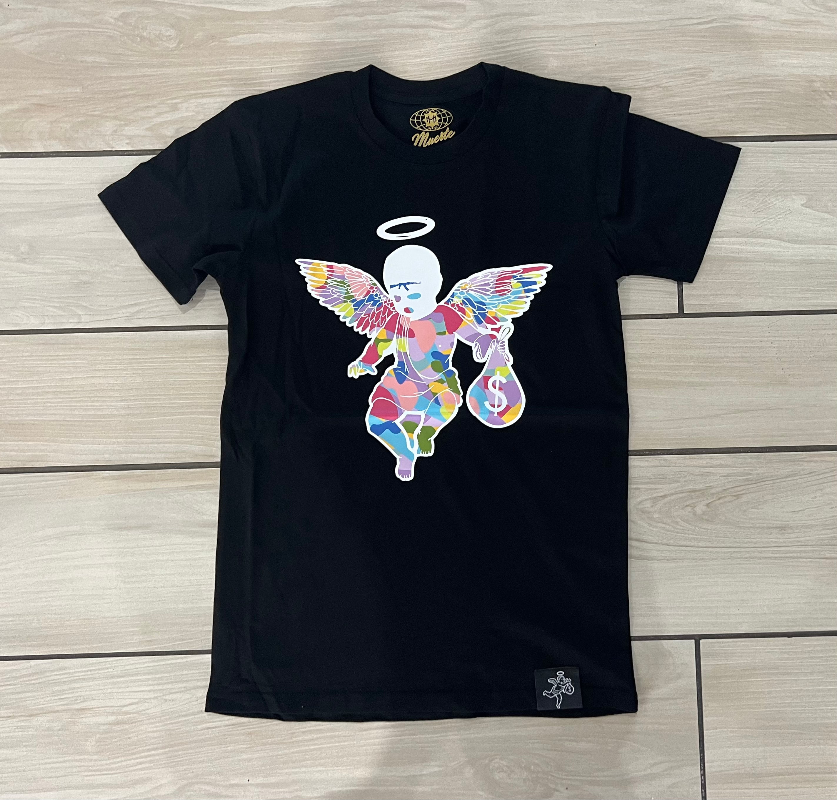 Hasta - Angel / Multi Color Black Tee