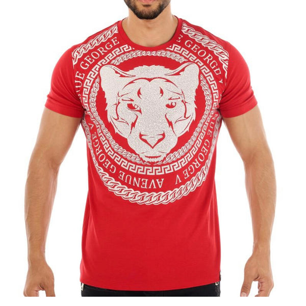 George V - Tiger / Cat Red Tee