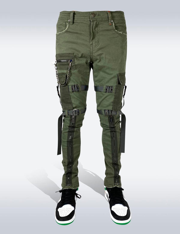 Preme - Jean TACTICAL STRAPPED Green / Army Green