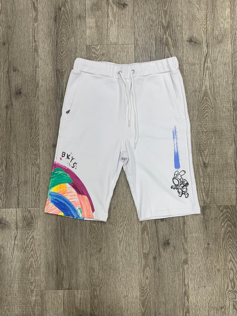 Black Keys - LOST IN Space White Shorts