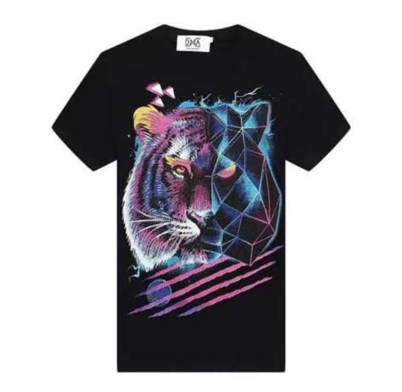 Dna - Shirt Tiger Black / Multi Color  Tee August 2021