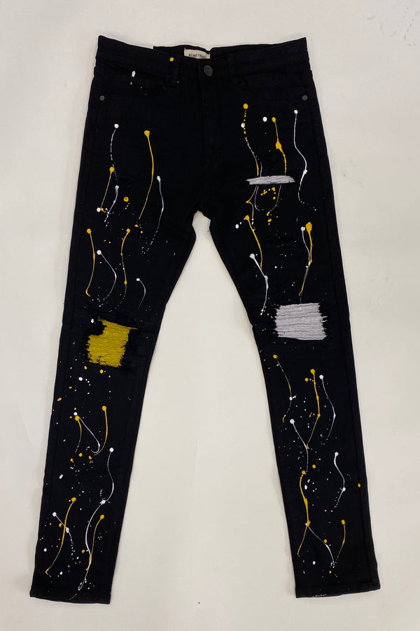 Blind Trust - Jeans Yellow / Black Patch