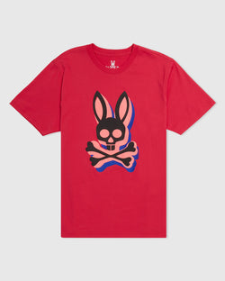 Psycho Bunny - Mens Lamport Graphic Bright Fuschia Tee