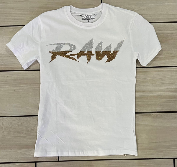 Rawalty - RAW Bling White / Gold Tee