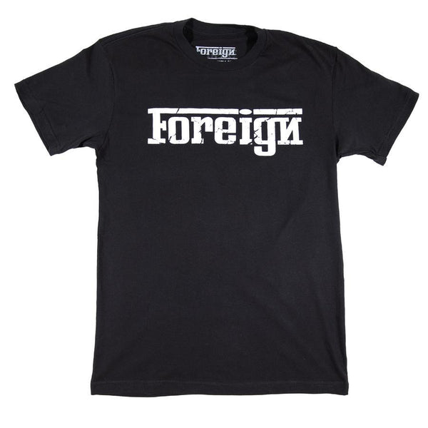 Foreign - Black / White Logo Tee