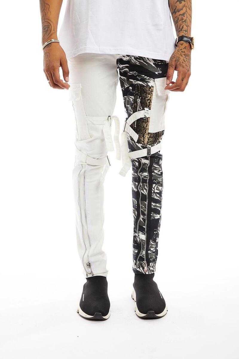 Reelstic - White / Black Camo Jean