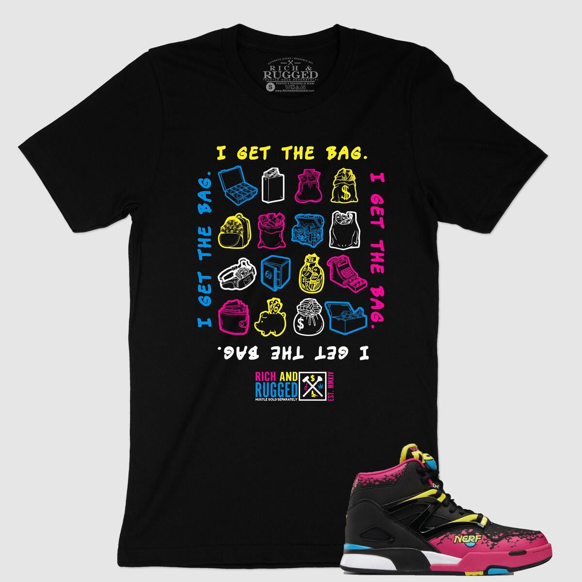 Rich & Rugged - I Get The Bag / Black Tee