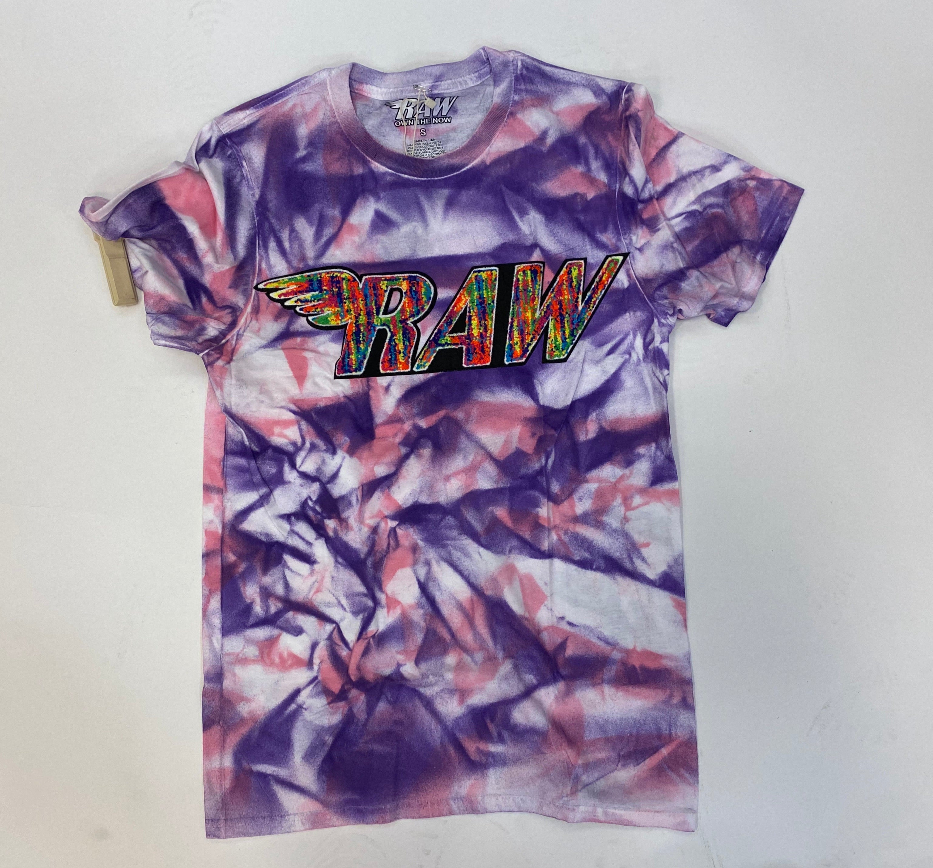 Rawalty - RAW Tye Dye Pink Purple Short