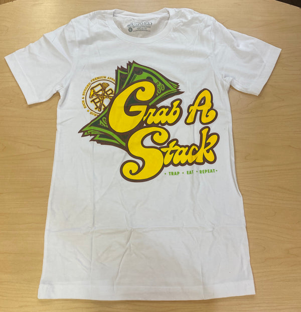Rich & Rugged - Grab A Stack White Tee